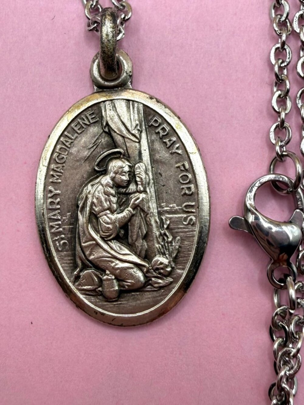 Saint Mary Magdalene Silver Necklace
